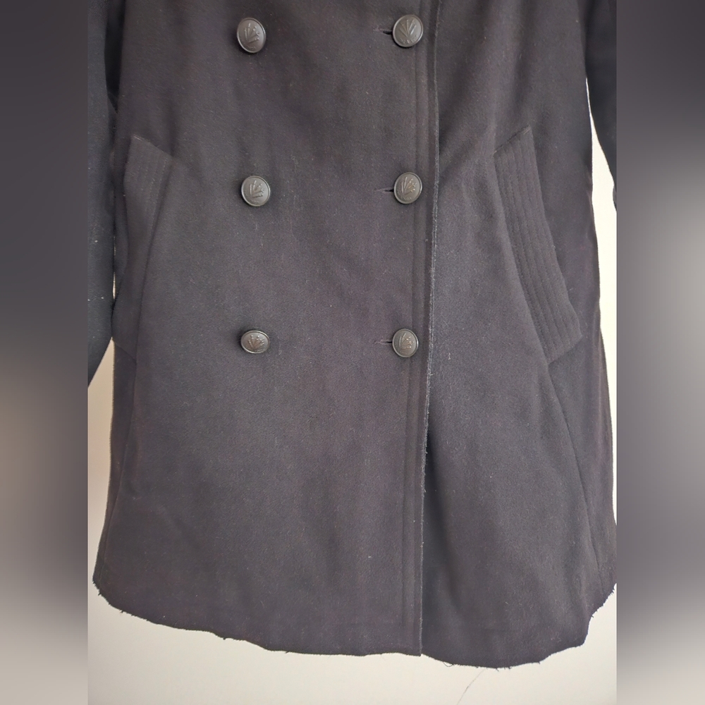 Black Rag and Bone Wool Pea Coat Size xs - Picture 5 of 5